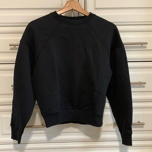 EVERLANE Black ReNew Crew Neck Sweatshirt